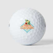Playa del Carmen Mexico Retro Cocktail  Golfballen (Voorkant)