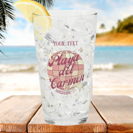 Playa del Carmen Mexico stad souvenir drankjes  Glas