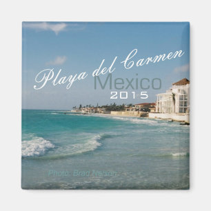 Playa del Carmen Mexico Strandmagneet Verander Jaa Magneet