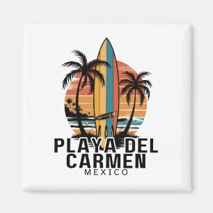Playa Del Carmen Mexico Surfen Surfer _1 Magneet