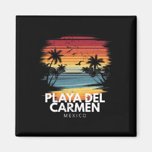 Playa Del Carmen Mexico Surfplank Surfen Vintage Magneet