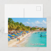 Playa del Carmen Mexico Travel Beach Briefkaart (Voorkant / Achterkant)