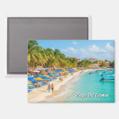 Playa del Carmen Mexico Travel Beach Magneet (Voorkant / Achterkant)