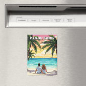 Playa del Carmen Mexico Travel Beach Magneet (Insitu (Vaatwasser))