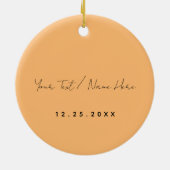 Playa del Carmen Retro Zonsondergang Palmbomen jar Keramisch Ornament (Achterkant)