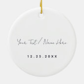 Playa del Carmen Retro Zonsondergang Palmbomen jar Keramisch Ornament (Achterkant)