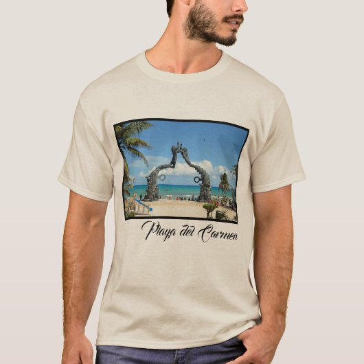 Playa del Carmen Standbeeld Riviera Maya Cancun T-shirt (Voorkant)