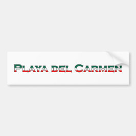 Playa del Carmen (tekst logo) Bumpersticker