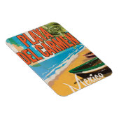 Playa del Carmen vintage reisposter print Magneet (Rechterzijde)