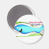Playa del Ingles Gran Canaria Magneet (Voorkant / Achterkant)