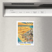 Playa del Ingles Maspalomas Gran Canaria Vintage  Magneet (Insitu (Vaatwasser))