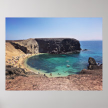 Playa del Papagayo, zuidkust van Lanzarote