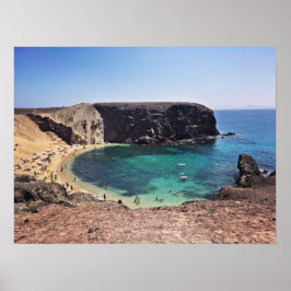 Playa del Papagayo, zuidkust van Lanzarote Poster