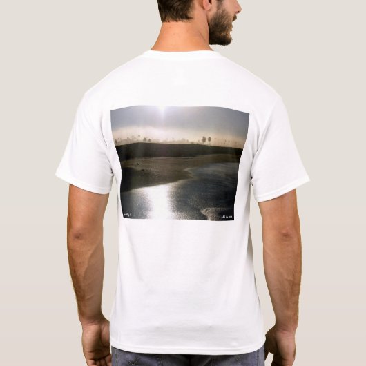 Playa del Rey Beach om 6 uur T-shirt (Achterkant)