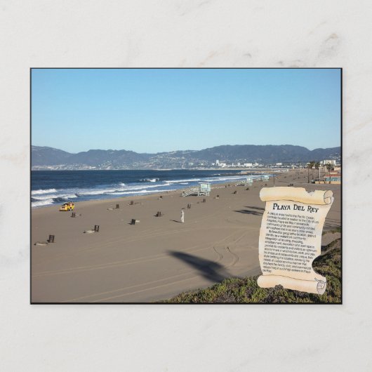 PLAYA DEL REY   Een uniek gebied naast de Stille O Briefkaart (Voorkant)