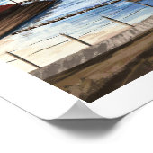 Playa del Rey Lagoon. Waterverf door Jenn Street Poster (Hoek)