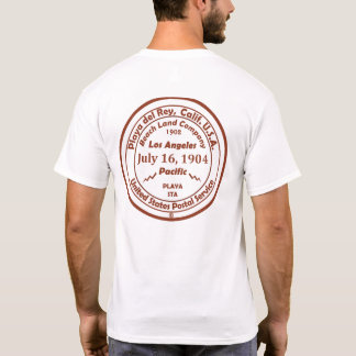Playa del Rey Post Kantoor Hand Cancelation Stamp T-shirt
