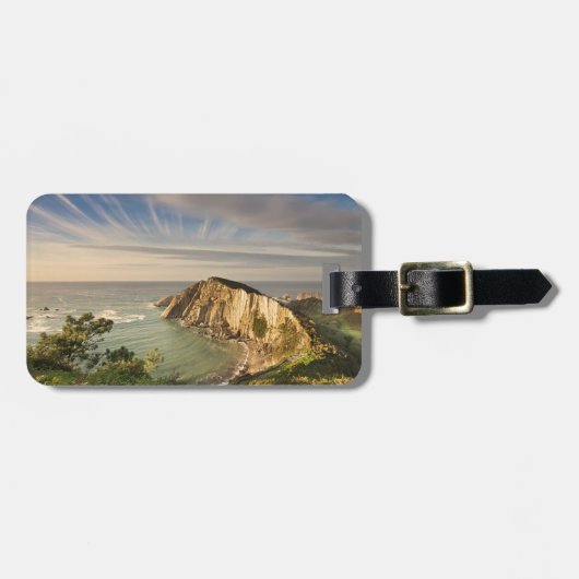 Playa del Silencio Spanje gestileerd Bagagelabel (Voorkant horizontaal)