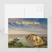 Playa del Silencio Spanje gestileerd Briefkaart (Voorkant / Achterkant)