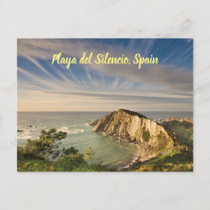 Playa del Silencio Spanje gestileerd Briefkaart