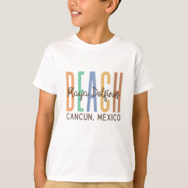 Playa Delfines Cancun Mexico (Zand) T-shirt