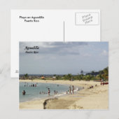 Playa en Aguadilla Puerto Rico Briefkaart (Voorkant / Achterkant)