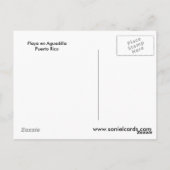 Playa en Aguadilla Puerto Rico Briefkaart (Achterkant)