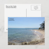 Playa en Mar Caribe Guanica Briefkaart (Voorkant / Achterkant)
