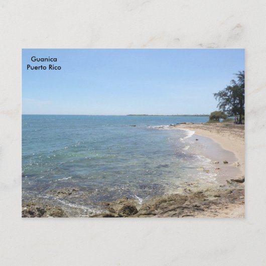 Playa en Mar Caribe Guanica Briefkaart (Voorkant)