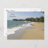 Playa en Rincon Puerto Rico Briefkaart (Voorkant / Achterkant)