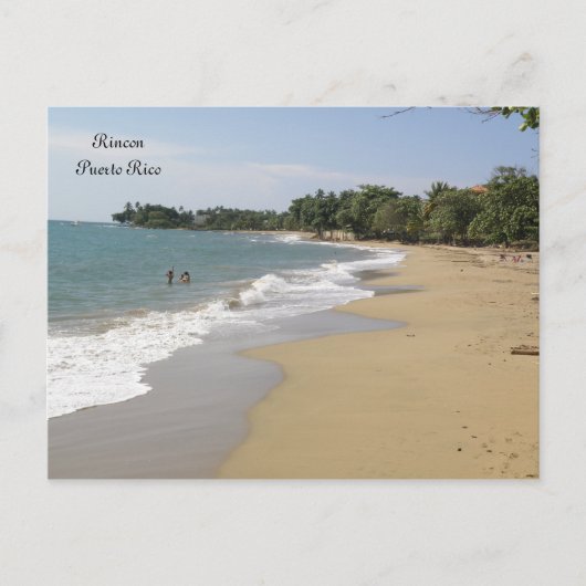 Playa en Rincon Puerto Rico Briefkaart (Voorkant)
