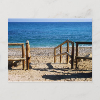 Playa en Villajoyosa, Alicante, España Briefkaart