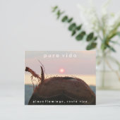 Playa Flamingo Sunset Coconut Costa Rica Briefkaar Briefkaart (Staand voorkant)