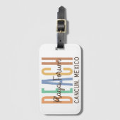 Playa Forum Cancun Mexico (Zand) Bagagelabel (Voorkant (verticaal))