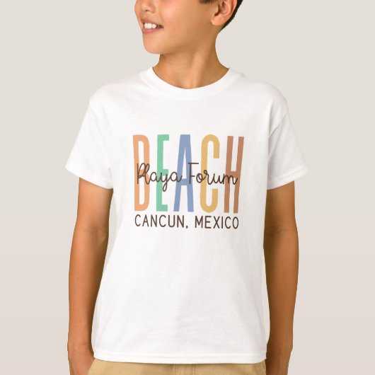 Playa Forum Cancun Mexico (Zand) T-shirt (Voorkant)