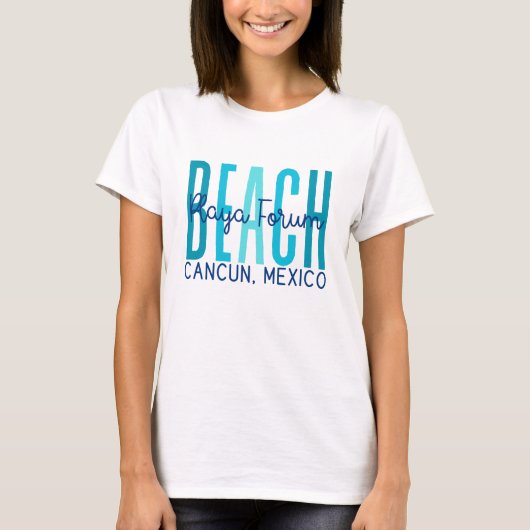 Playa Forum Strand Cancun Mexico (Oceaan) T-shirt (Voorkant)