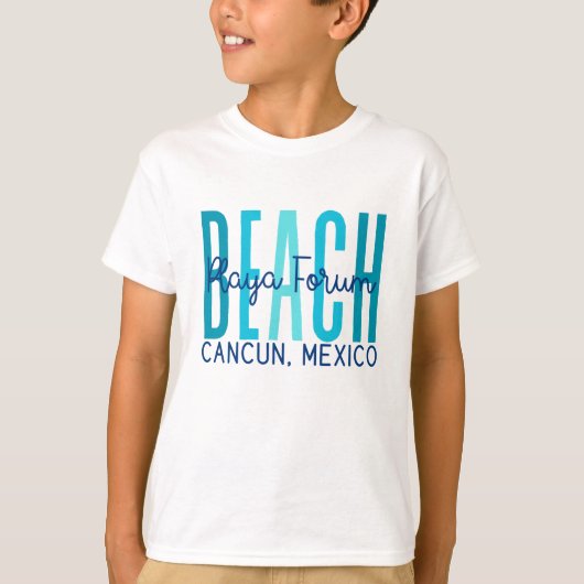 Playa Forum Strand Cancun Mexico (Oceaan) T-shirt (Voorkant)