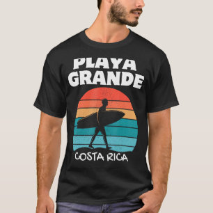 PLAYA GRANDE COSTA RICA Surf Retro Sunset Surfen T-shirt