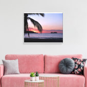 Playa Hermosa Strand Zonsondergang Palmen Canvas Afdruk (Insitu (Woonkamer))