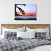 Playa Hermosa Strand Zonsondergang Palmen Canvas Afdruk (Insitu (Slaapkamer))