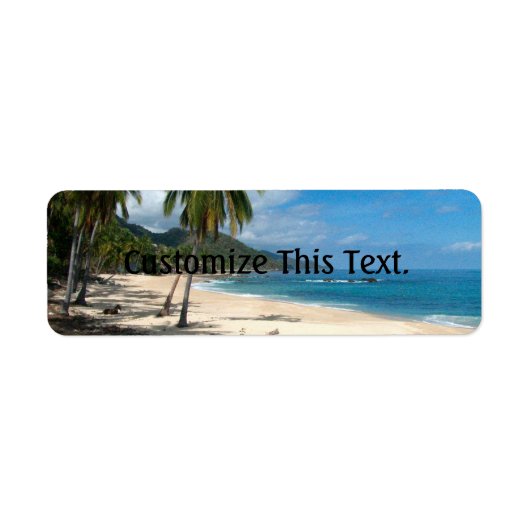 Playa Los Caballos Blue Etiket (Voorkant)