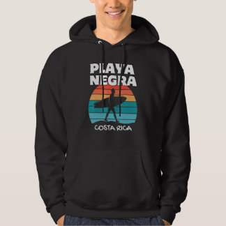 PLAYA NEGRA COSTA RICA Surf Retro Sunset Surfen Hoodie