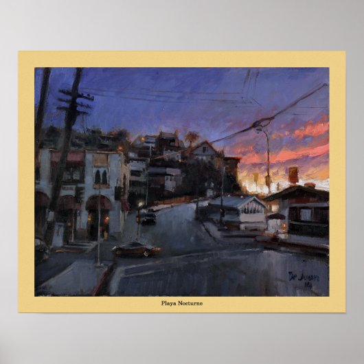 Playa Nocturne - Jose L. de Juan Poster (Voorkant)