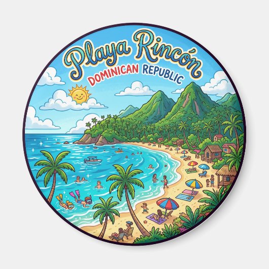Playa Rincón Dominicaanse Republiek Magneet (Voorkant)