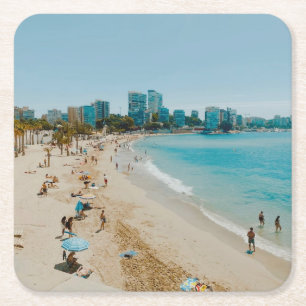 Playa San Juan - Alicante - Spanje Kartonnen Onderzetters
