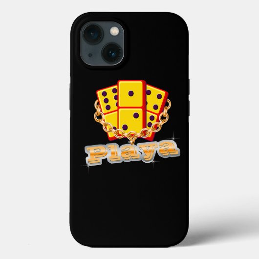 Playa Shirt Grappige Domino Speler Dominoes Case-Mate iPhone Case (Achterkant)