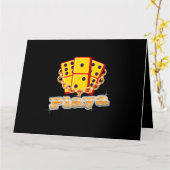 Playa Shirt Grappige Domino Speler Dominoes Kaart (Gele Bloem)