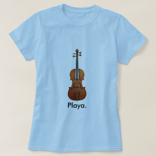 Playa (violine) t-shirt (Design voorkant)