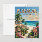 Playacar Mexico Briefkaart (Voorkant / Achterkant)