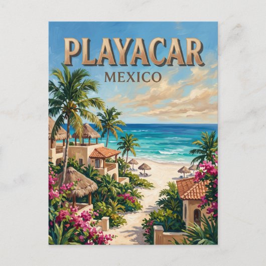 Playacar Mexico Briefkaart (Voorkant)